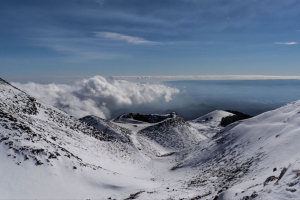山脉 雪 云 地平线 风景 4k壁纸 3840x2160