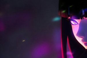 动漫女孩雏田紫幻眼神 3440x1440带鱼屏4K高清壁纸免费下载