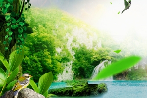 简约小清新背景促销banner