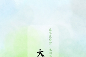 绿色草地节气大暑