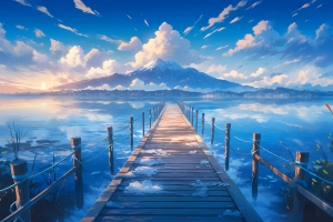 在山的那边风景 2880x1800高清电脑壁纸免费下载