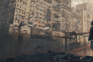 空城 少女 短发 小披风3440x1440带鱼屏壁纸