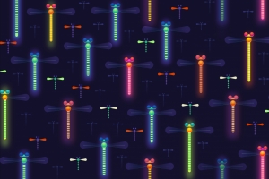 蜻蜓矢量背景5K图片