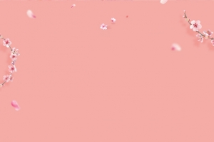 粉色清新桃花背景