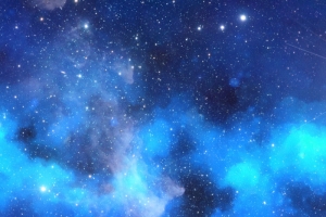 蓝色星空科幻背景图