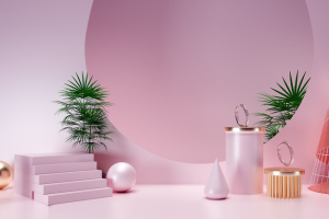 C4D，微场景，电商，舞台