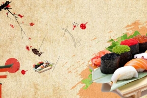 美食食物寿司背景素材