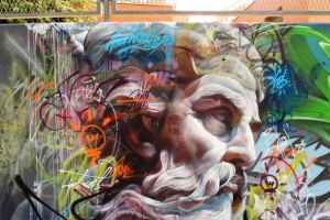 城市涂鸦艺术人物