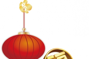 新年灯笼福字矢量小年素材