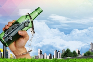 122交通安全禁止酒驾景色蓝天banner