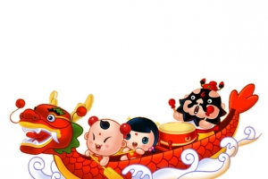 红色龙舟