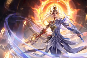 《王者荣耀》花木兰-九霄神辉4k原图高清无水印壁纸