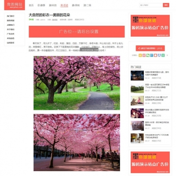 帝国CMS第五版个人博客模板 - 自适应HTML5，响应式手机，快速建站