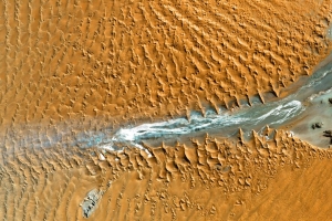 沙漠 沙丘 鸟瞰图 浮雕 纹理 4k壁纸 3840x2160