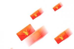 红包漂浮素材金币