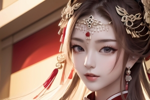 ai 动漫 古风美女 3440x1440带鱼屏壁纸