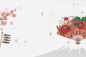 卡通日式风味寿司
