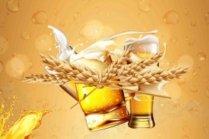 创意简约夏日狂欢啤酒节促销海报