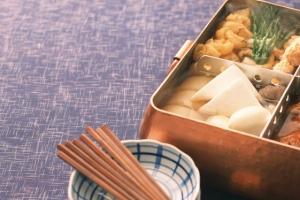 日系美食关东煮背景