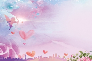 浪漫海报banner背景