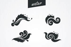 秀海标志 海浪 浪花 海湾LOGO图
