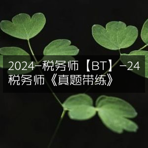 2024税务师【BT】-真题带练24讲