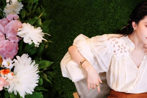 鲜花 绿色植物 高清美女 刘亦菲 3440x1440超高清带鱼屏壁纸