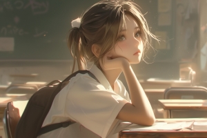 阳光下的女孩 4k壁纸 3840*2160