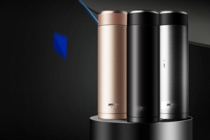 不锈钢质感黑色保温杯banner