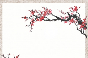 中式国画风传统文化背景素材