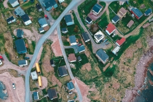 建筑 海岸 大海 鸟瞰图 道路 蜿蜒的 4k壁纸 3840x2160