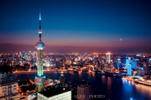 都市城市夜景上海浦东
