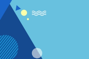 99焕新季几何拼接蓝色banner
