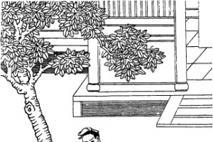 中国古人物线稿插画素材