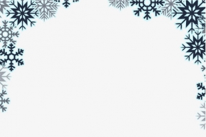 雪花边框