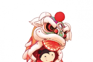 舞狮图案