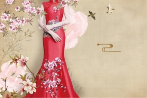 天猫结婚季礼服团购唯美banner