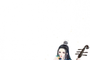 琵琶男子古风立绘