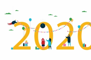 新年快乐2020鼠年个性创意4k壁纸3840x2160