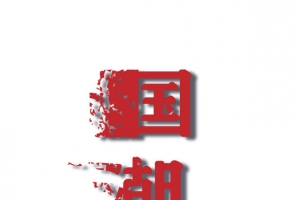 国潮的消散字样