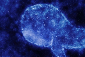 太空鲸鱼星星3440x1440唯美壁纸