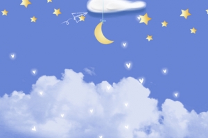 宝宝尿不湿狂欢大促卡通蓝色banner