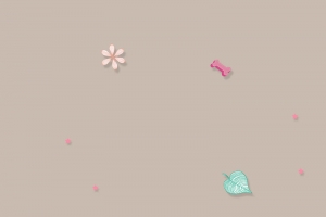 创意萌宠脚印五角星叶子H5背景素材
