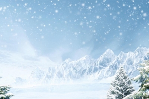唯美雪地雪景运动鞋子