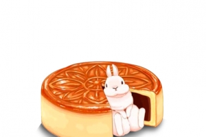 中秋创意月饼月兔