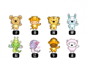 可爱卡通12生肖矢量素材