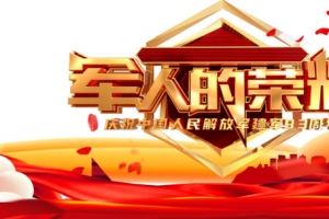 建军节军人的荣耀花瓣石狮子