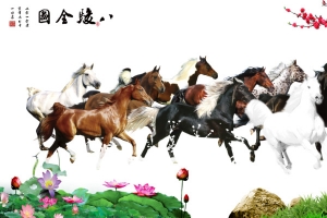 梅花骏马奔腾免费素材下载