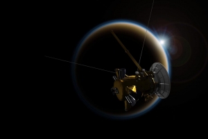 卫星 太空 行星 辉光 眩光 黑暗 航天器 4k壁纸 3840x2160