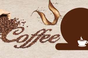 复古现代风咖啡淘宝banner